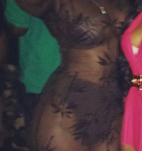 Sleeveless midi sheer dress